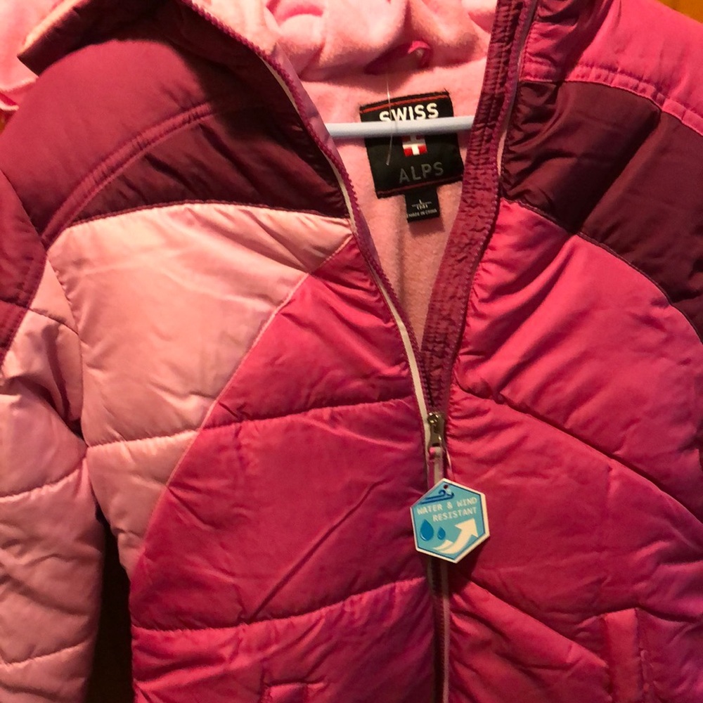 Girls Swiss alps puffer jacket